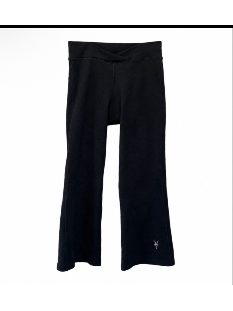 Ibex Merino Wool Cycling Pants Women’s Medium Black Padded Chamois Bootcut Athle